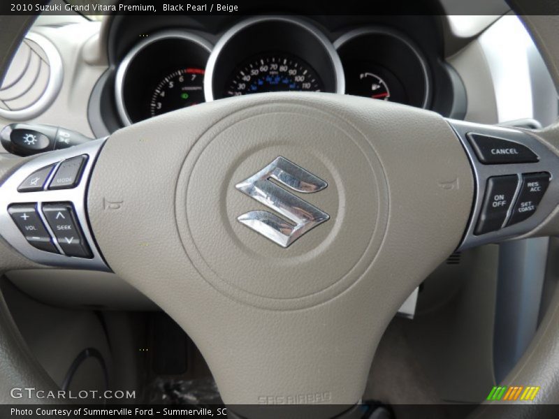 Black Pearl / Beige 2010 Suzuki Grand Vitara Premium