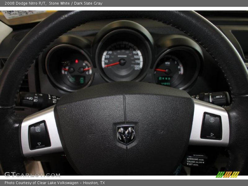 Stone White / Dark Slate Gray 2008 Dodge Nitro R/T