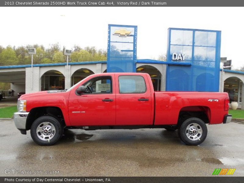 Victory Red / Dark Titanium 2013 Chevrolet Silverado 2500HD Work Truck Crew Cab 4x4
