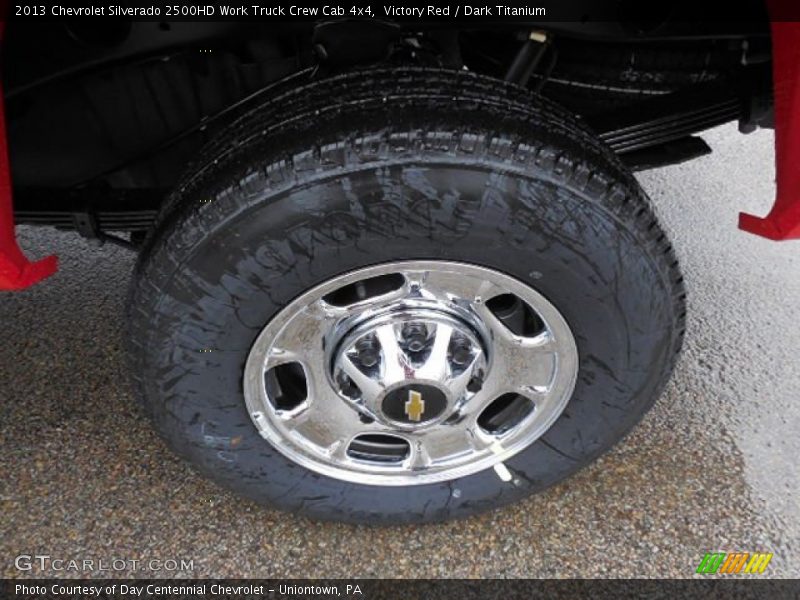 Victory Red / Dark Titanium 2013 Chevrolet Silverado 2500HD Work Truck Crew Cab 4x4