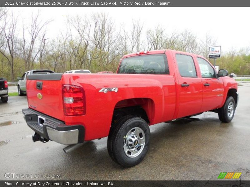 Victory Red / Dark Titanium 2013 Chevrolet Silverado 2500HD Work Truck Crew Cab 4x4