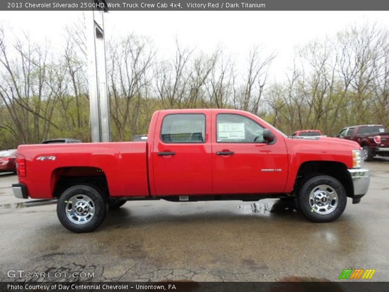 Victory Red / Dark Titanium 2013 Chevrolet Silverado 2500HD Work Truck Crew Cab 4x4