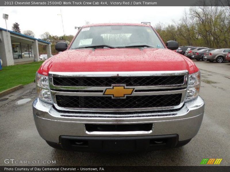 Victory Red / Dark Titanium 2013 Chevrolet Silverado 2500HD Work Truck Crew Cab 4x4