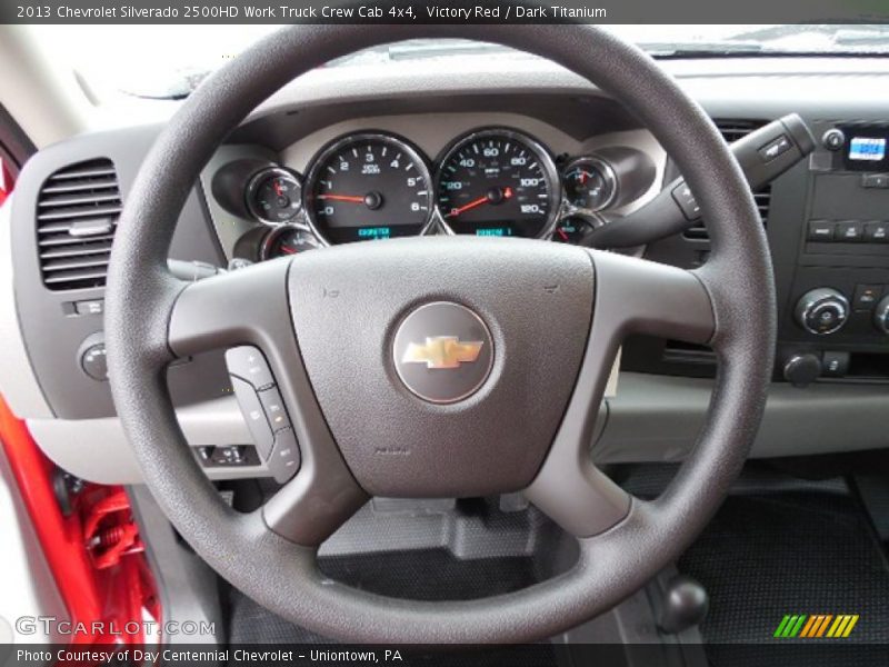 Victory Red / Dark Titanium 2013 Chevrolet Silverado 2500HD Work Truck Crew Cab 4x4