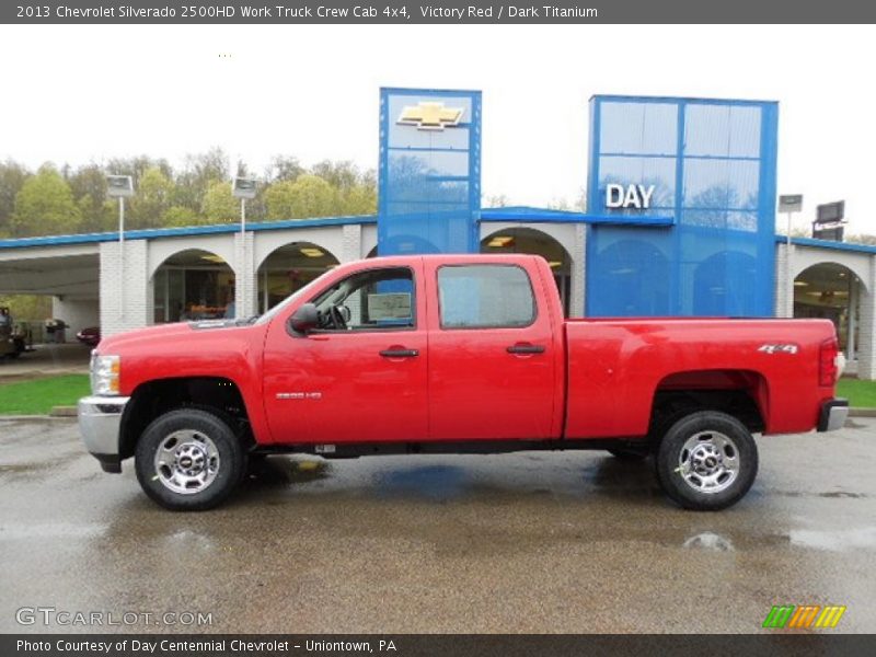 Victory Red / Dark Titanium 2013 Chevrolet Silverado 2500HD Work Truck Crew Cab 4x4
