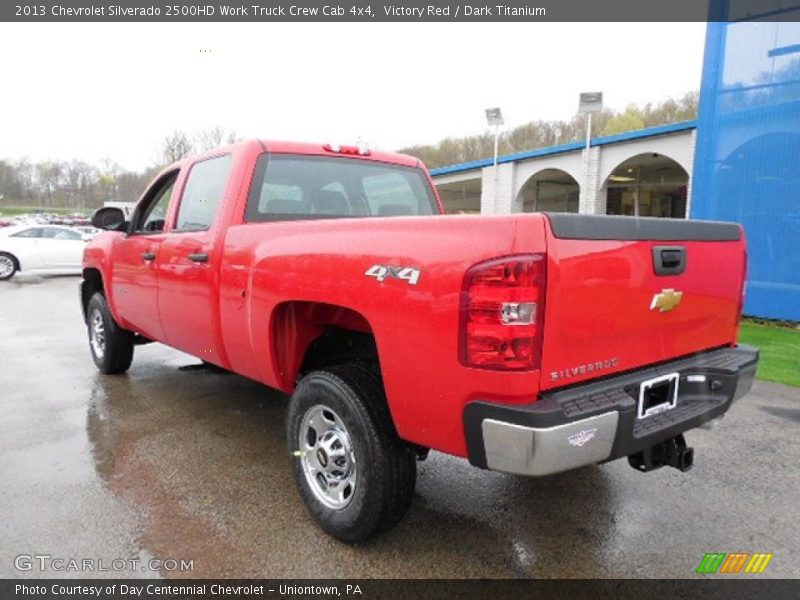 Victory Red / Dark Titanium 2013 Chevrolet Silverado 2500HD Work Truck Crew Cab 4x4