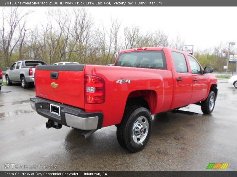 Victory Red / Dark Titanium 2013 Chevrolet Silverado 2500HD Work Truck Crew Cab 4x4