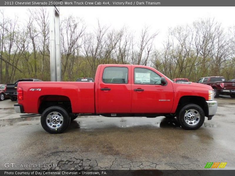 Victory Red / Dark Titanium 2013 Chevrolet Silverado 2500HD Work Truck Crew Cab 4x4