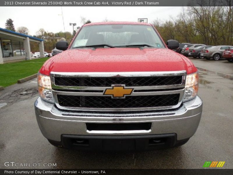 Victory Red / Dark Titanium 2013 Chevrolet Silverado 2500HD Work Truck Crew Cab 4x4