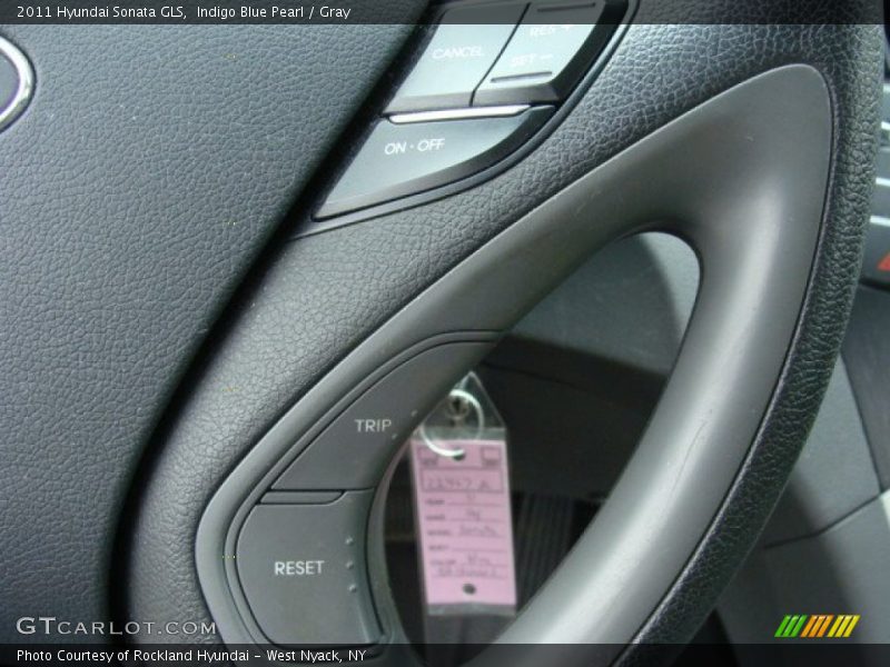 Indigo Blue Pearl / Gray 2011 Hyundai Sonata GLS