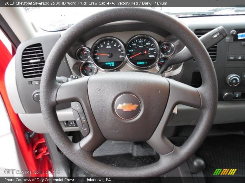 Victory Red / Dark Titanium 2013 Chevrolet Silverado 2500HD Work Truck Crew Cab 4x4