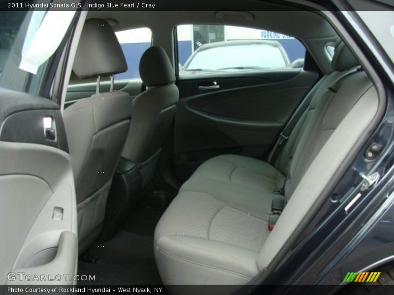 Indigo Blue Pearl / Gray 2011 Hyundai Sonata GLS
