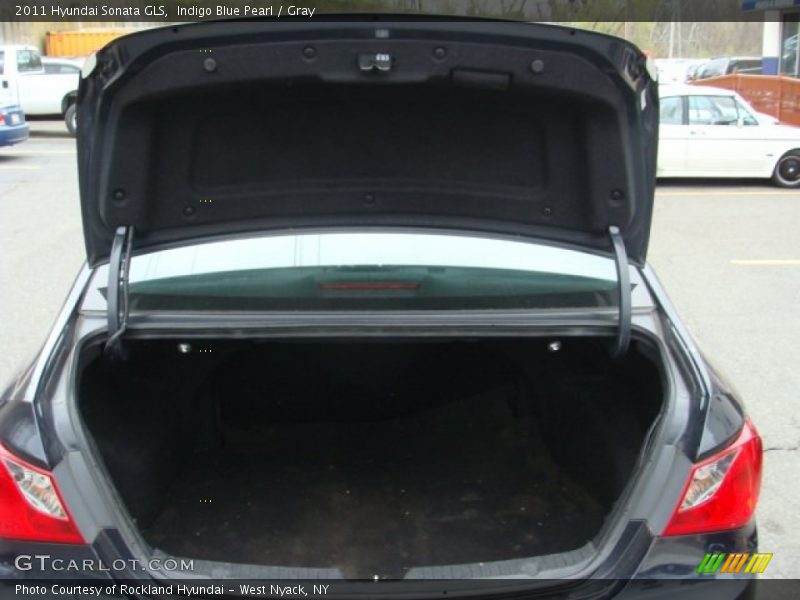 Indigo Blue Pearl / Gray 2011 Hyundai Sonata GLS