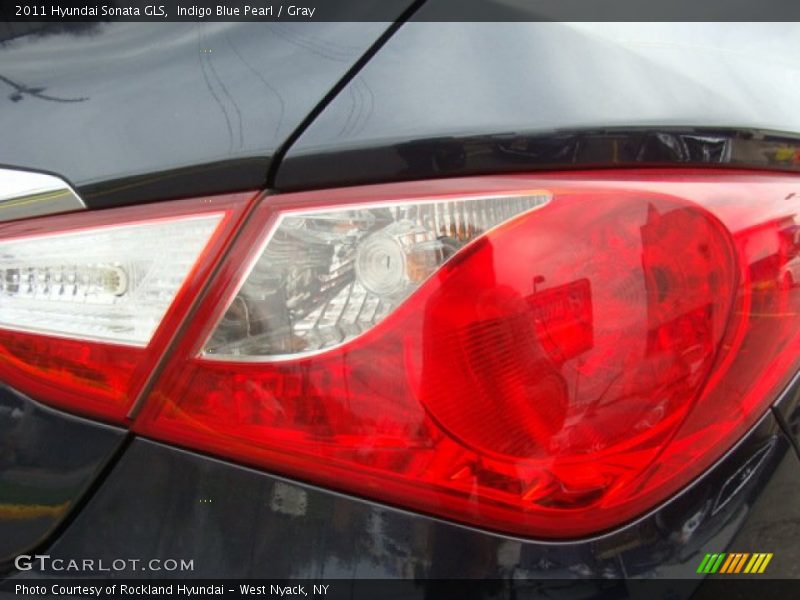 Indigo Blue Pearl / Gray 2011 Hyundai Sonata GLS