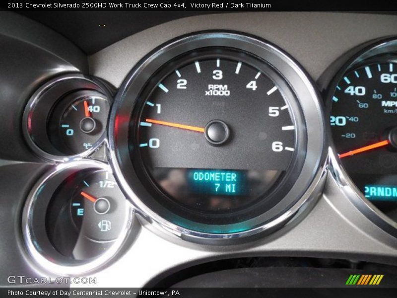 Victory Red / Dark Titanium 2013 Chevrolet Silverado 2500HD Work Truck Crew Cab 4x4