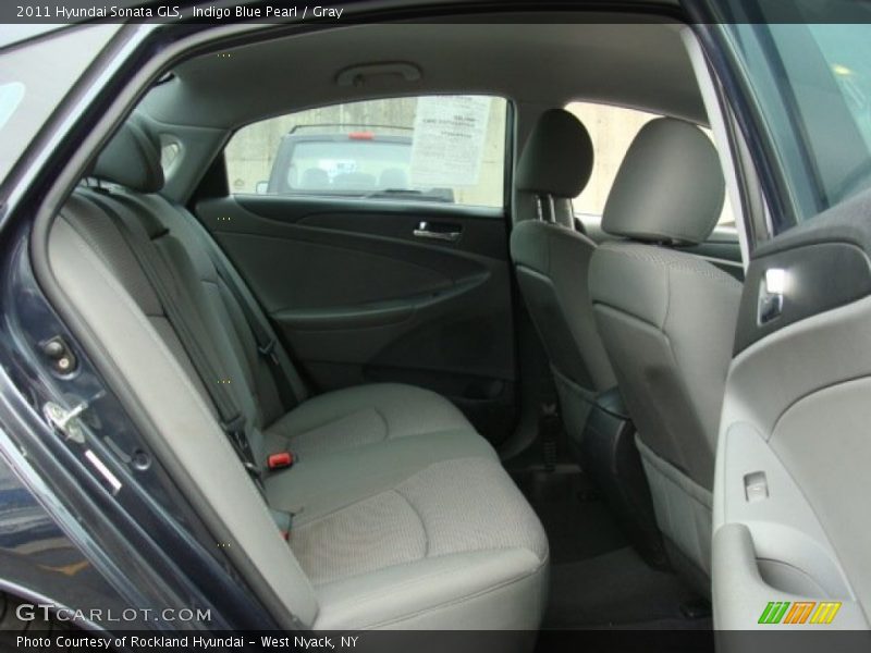 Indigo Blue Pearl / Gray 2011 Hyundai Sonata GLS