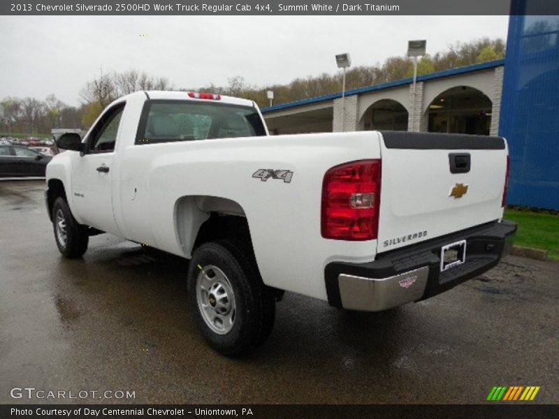 Summit White / Dark Titanium 2013 Chevrolet Silverado 2500HD Work Truck Regular Cab 4x4