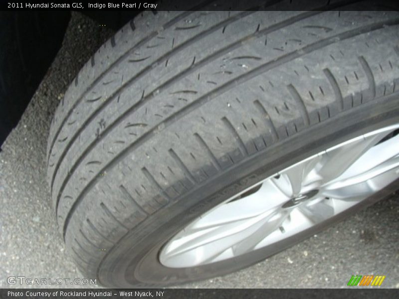 Indigo Blue Pearl / Gray 2011 Hyundai Sonata GLS