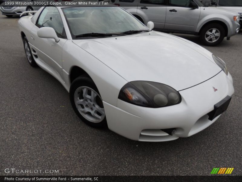 Glacier White Pearl / Tan 1999 Mitsubishi 3000GT Coupe