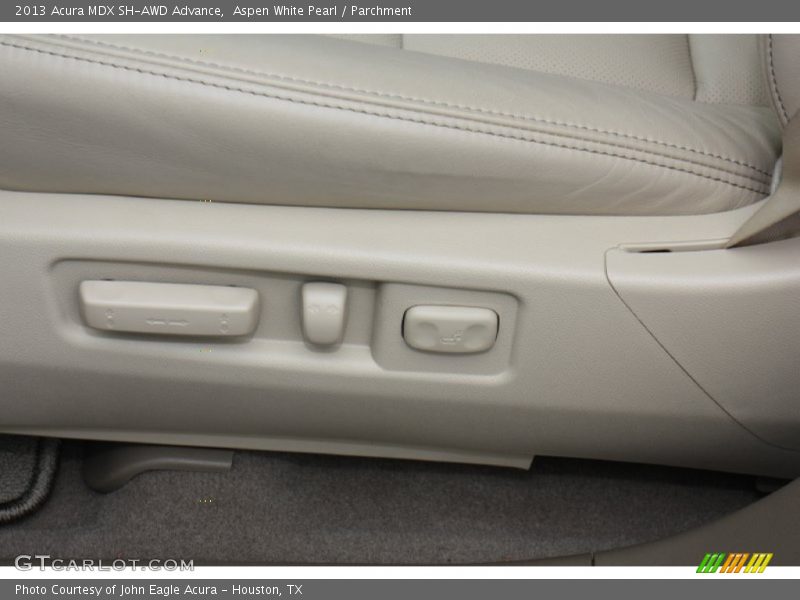 Aspen White Pearl / Parchment 2013 Acura MDX SH-AWD Advance