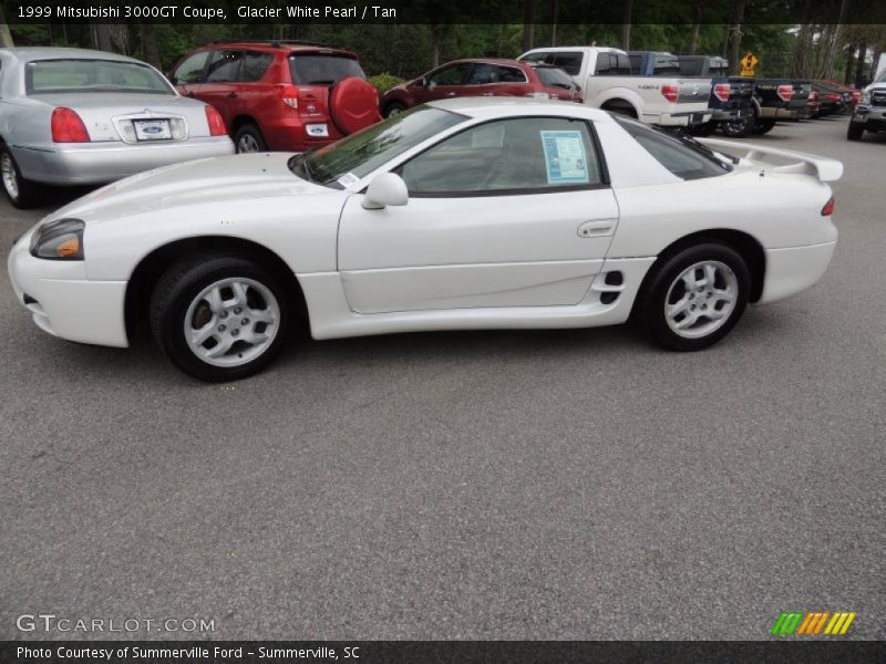Glacier White Pearl / Tan 1999 Mitsubishi 3000GT Coupe