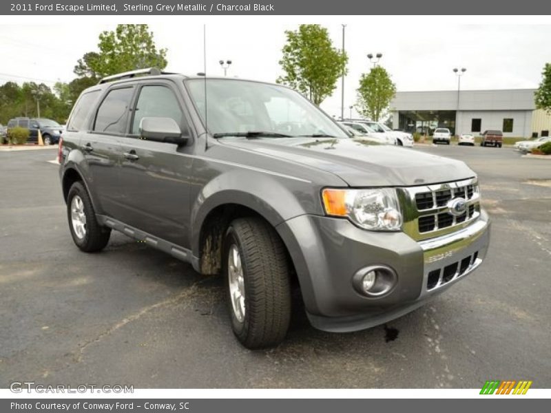 Sterling Grey Metallic / Charcoal Black 2011 Ford Escape Limited