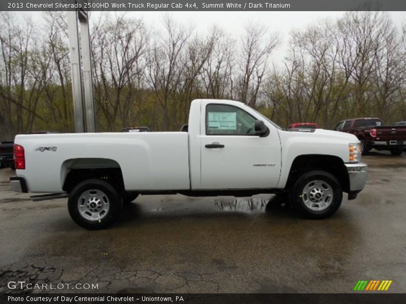 Summit White / Dark Titanium 2013 Chevrolet Silverado 2500HD Work Truck Regular Cab 4x4