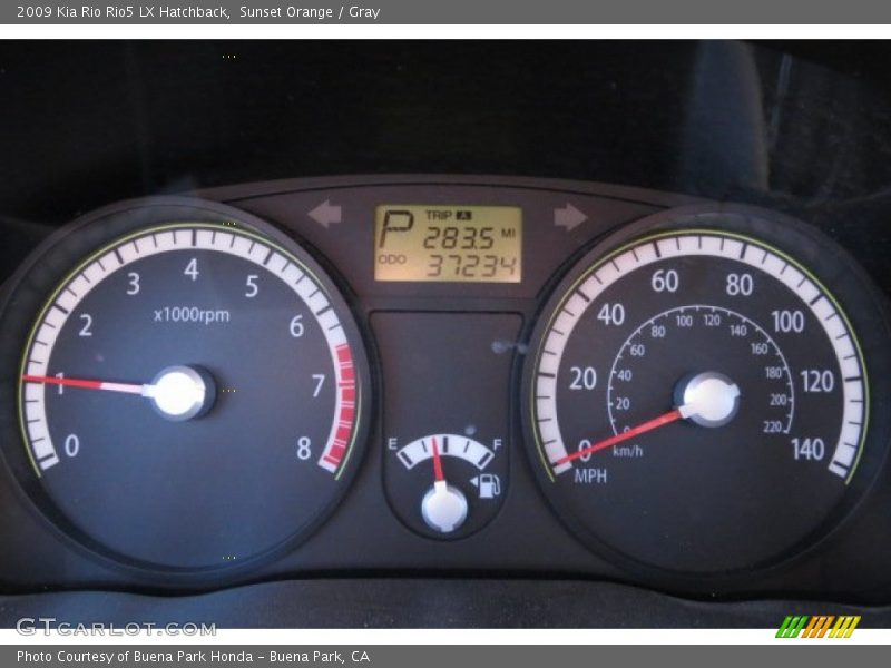 Sunset Orange / Gray 2009 Kia Rio Rio5 LX Hatchback