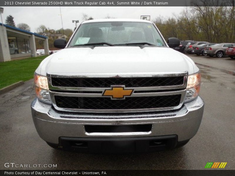Summit White / Dark Titanium 2013 Chevrolet Silverado 2500HD Work Truck Regular Cab 4x4