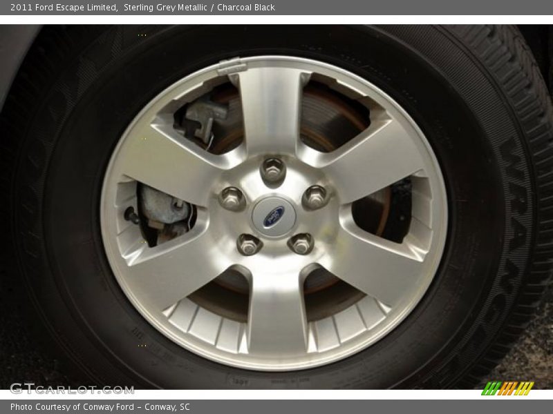 Sterling Grey Metallic / Charcoal Black 2011 Ford Escape Limited