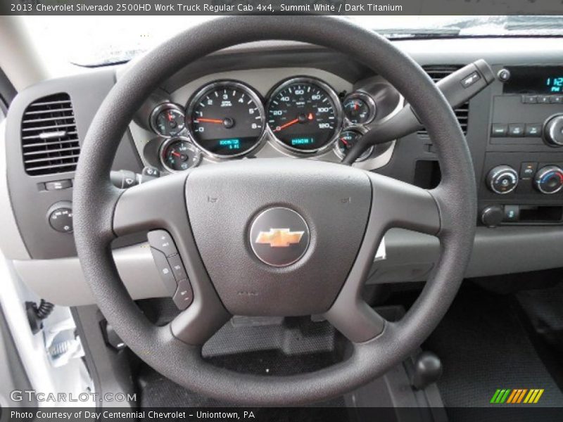 Summit White / Dark Titanium 2013 Chevrolet Silverado 2500HD Work Truck Regular Cab 4x4