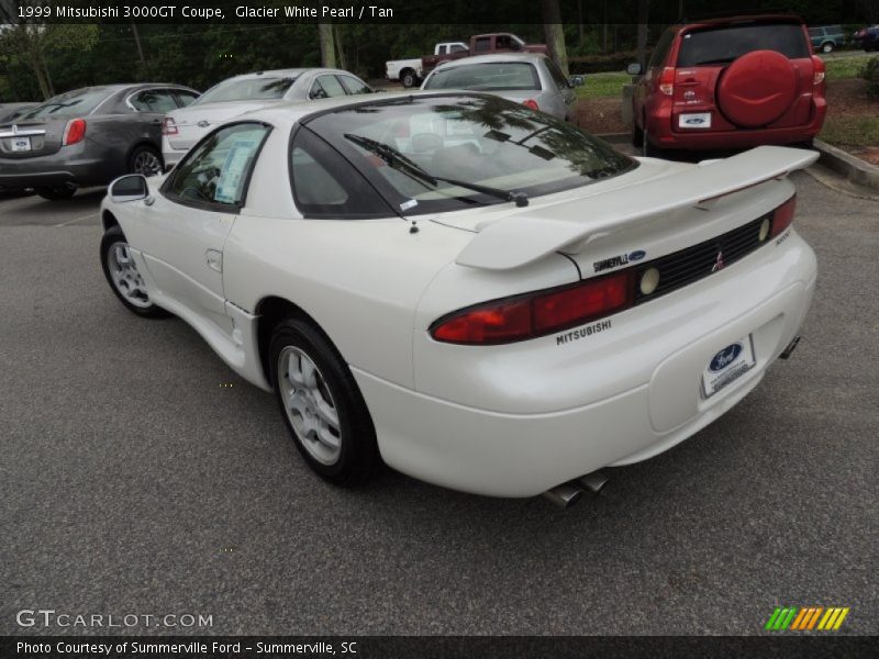 Glacier White Pearl / Tan 1999 Mitsubishi 3000GT Coupe