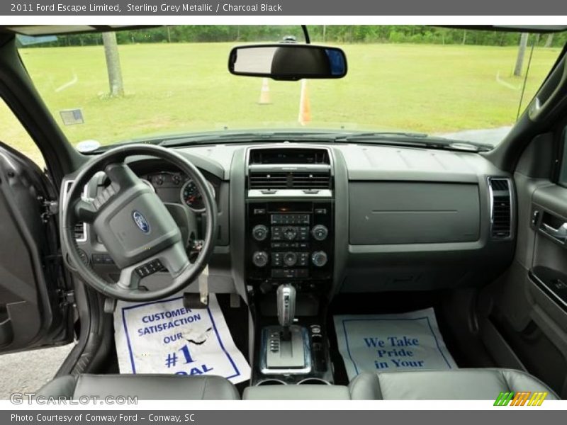 Sterling Grey Metallic / Charcoal Black 2011 Ford Escape Limited