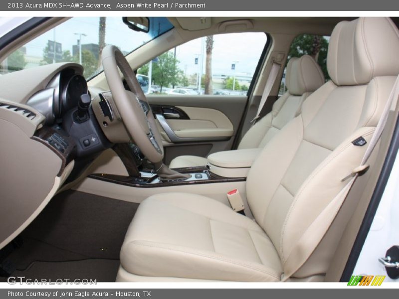 Aspen White Pearl / Parchment 2013 Acura MDX SH-AWD Advance
