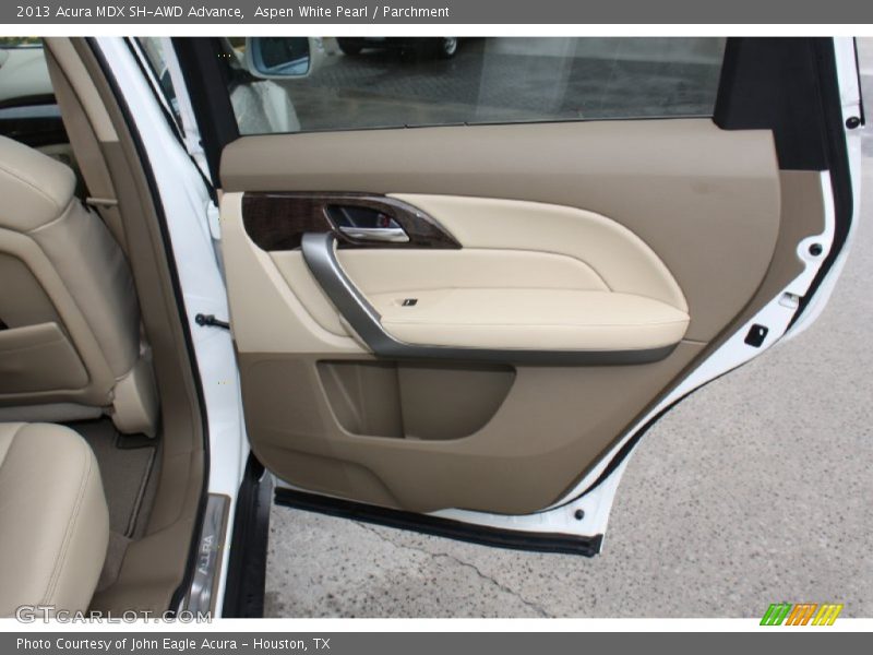 Aspen White Pearl / Parchment 2013 Acura MDX SH-AWD Advance