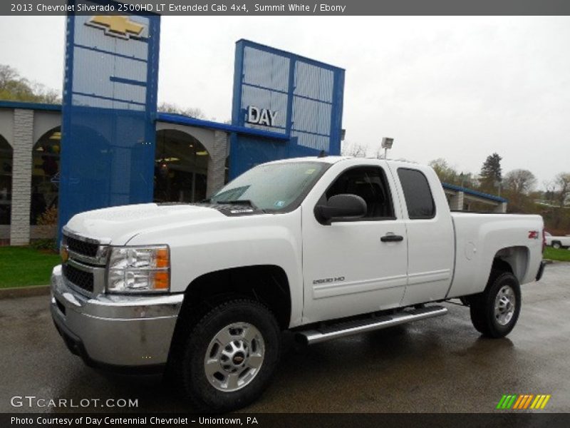 Summit White / Ebony 2013 Chevrolet Silverado 2500HD LT Extended Cab 4x4