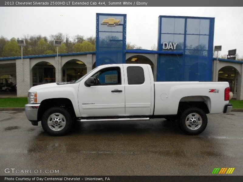 Summit White / Ebony 2013 Chevrolet Silverado 2500HD LT Extended Cab 4x4