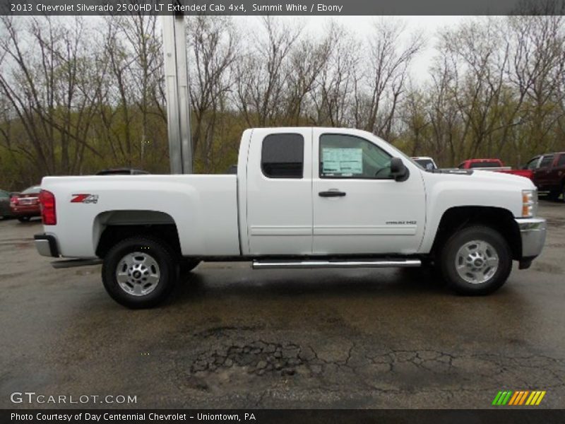 Summit White / Ebony 2013 Chevrolet Silverado 2500HD LT Extended Cab 4x4