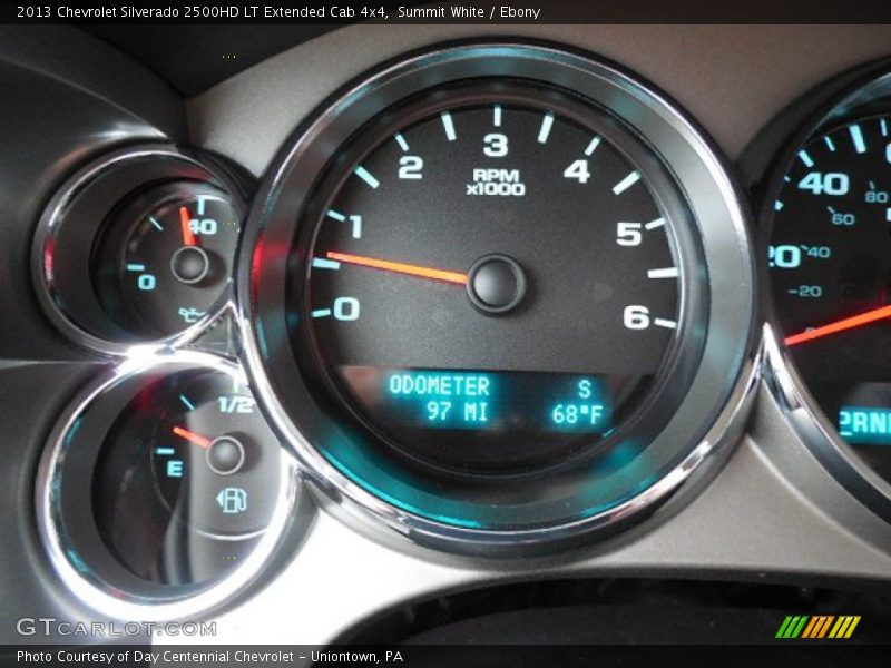 Summit White / Ebony 2013 Chevrolet Silverado 2500HD LT Extended Cab 4x4