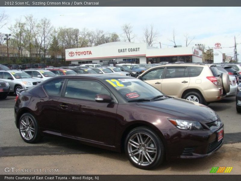 Sizzling Crimson Mica / Dark Charcoal 2012 Scion tC