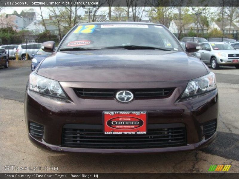 Sizzling Crimson Mica / Dark Charcoal 2012 Scion tC