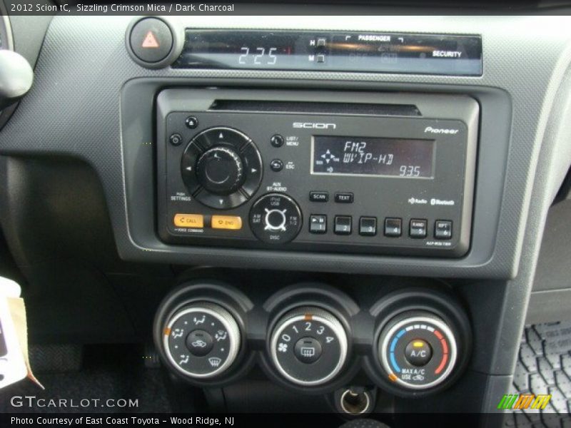 Sizzling Crimson Mica / Dark Charcoal 2012 Scion tC