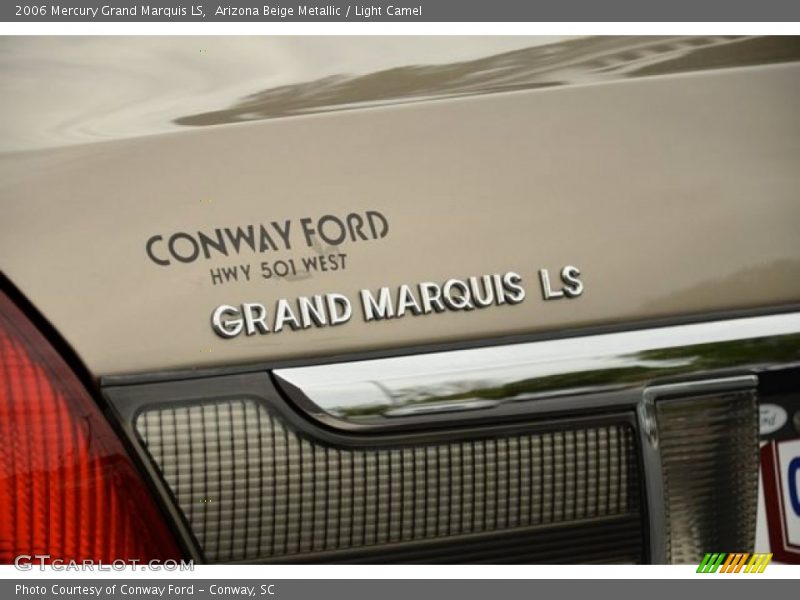 Arizona Beige Metallic / Light Camel 2006 Mercury Grand Marquis LS