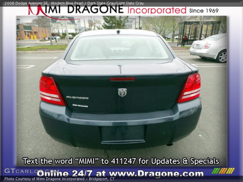 Modern Blue Pearl / Dark Slate Gray/Light Slate Gray 2008 Dodge Avenger SE