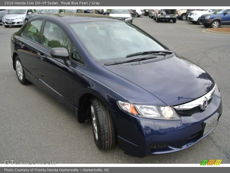 Royal Blue Pearl / Gray 2010 Honda Civic DX-VP Sedan
