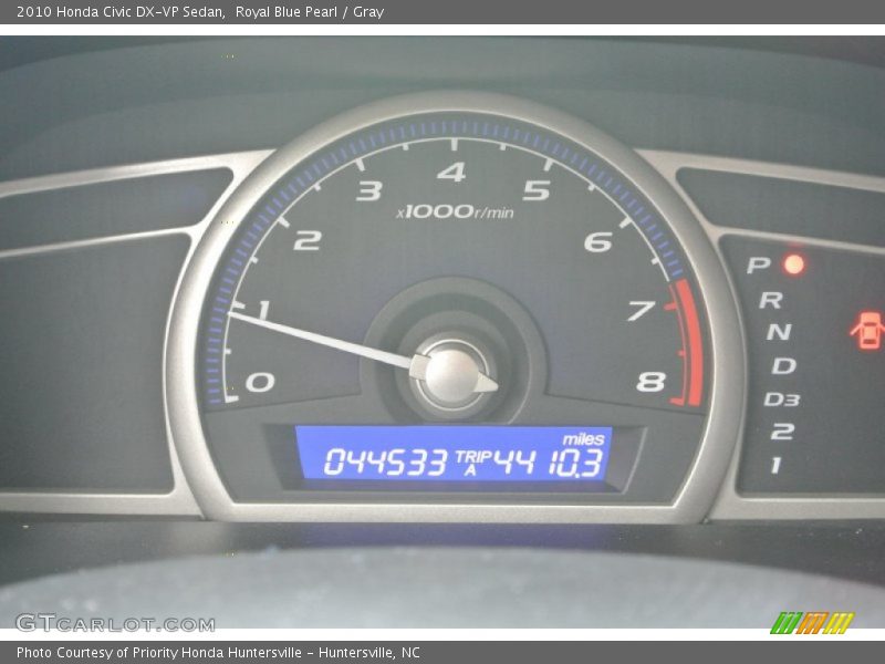Royal Blue Pearl / Gray 2010 Honda Civic DX-VP Sedan