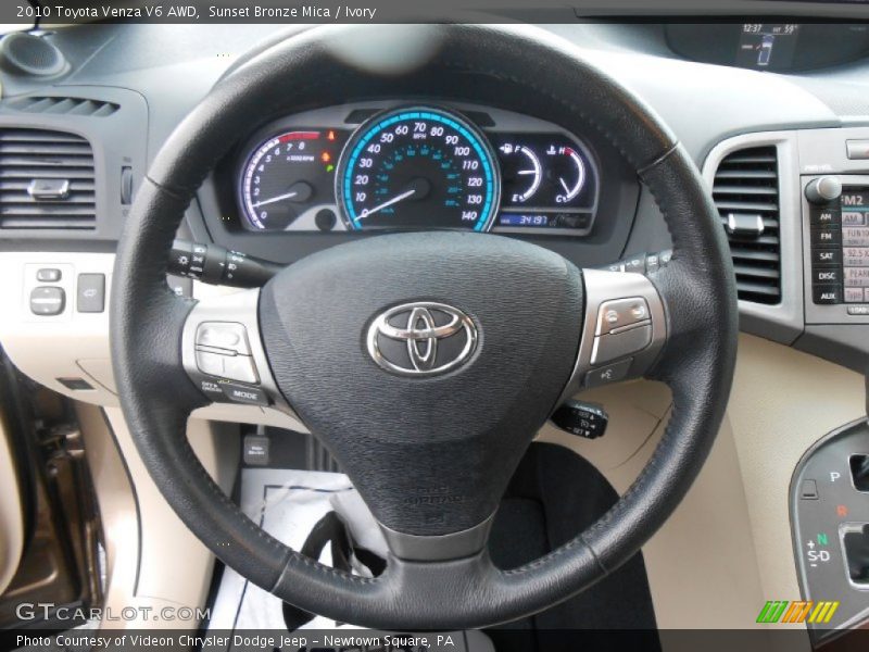 Sunset Bronze Mica / Ivory 2010 Toyota Venza V6 AWD
