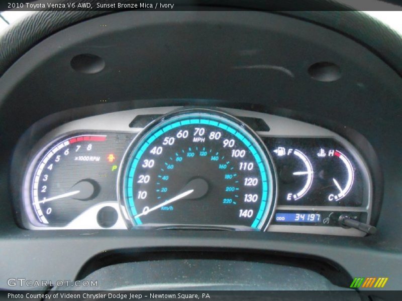Sunset Bronze Mica / Ivory 2010 Toyota Venza V6 AWD