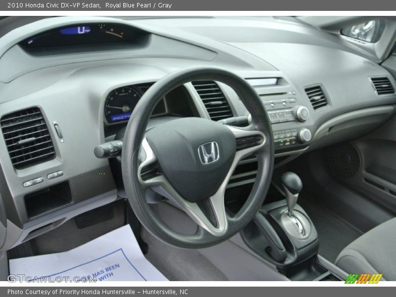 Royal Blue Pearl / Gray 2010 Honda Civic DX-VP Sedan