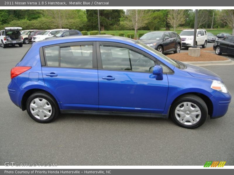 Metallic Blue / Charcoal 2011 Nissan Versa 1.8 S Hatchback